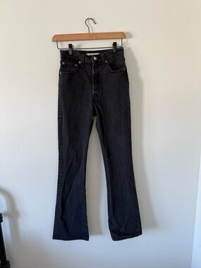 LEVI’S Black Ribcage Boot Jeans (size 24)